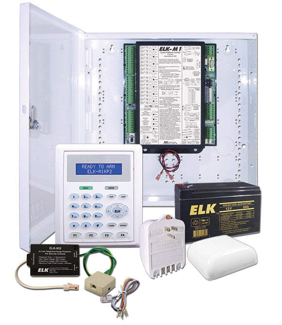 Elk M1 Gold Alarm System Kit with M1KP2 Keypad