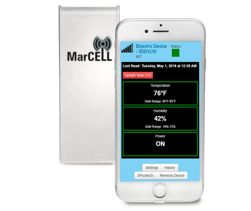 MarCell M2-ATT Cellular Temperature, Freeze, Power Alarm